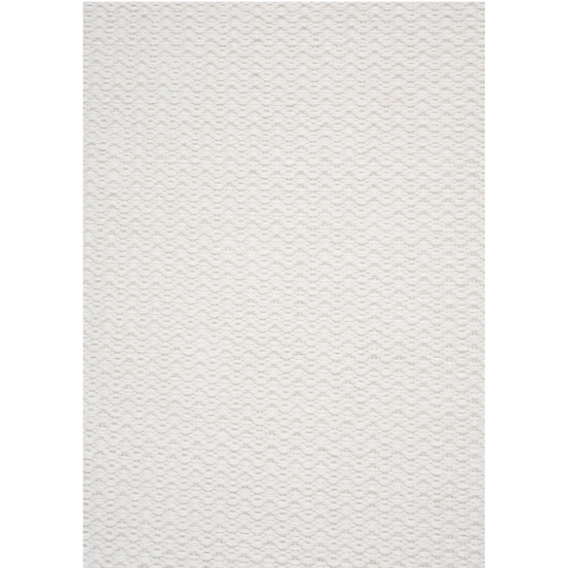 Tapis moderne extérieur blanc Helix Haven motif