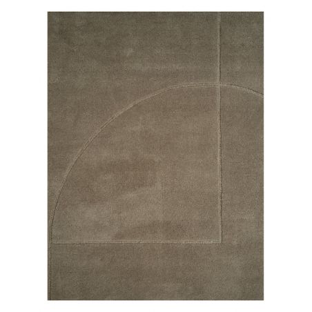 Tapis de salon en relief vert foncé mousse Lineal Poem Tapis de salon en relief vert foncé mousse Lineal Poem