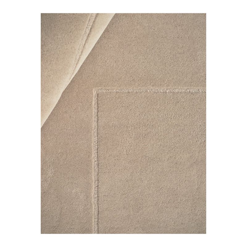 Tapis de salon en relief beige Lineal Poem detail