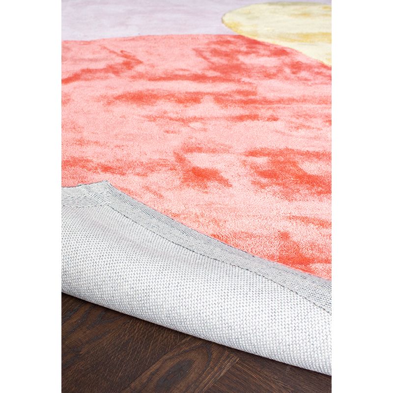 Tapis prestige laine et viscose multicolore Flower Field dos