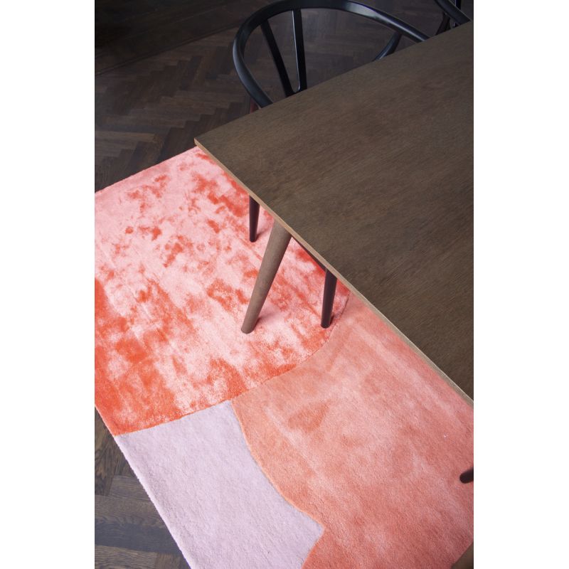 Tapis prestige laine et viscose multicolore Flower Field zoom