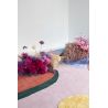 Tapis prestige laine et viscose multicolore Flower Field motifs