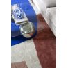 Tapis de salon laine bleu terracotta rose Lake table