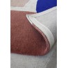 Tapis de salon laine bleu terracotta rose Lake dos