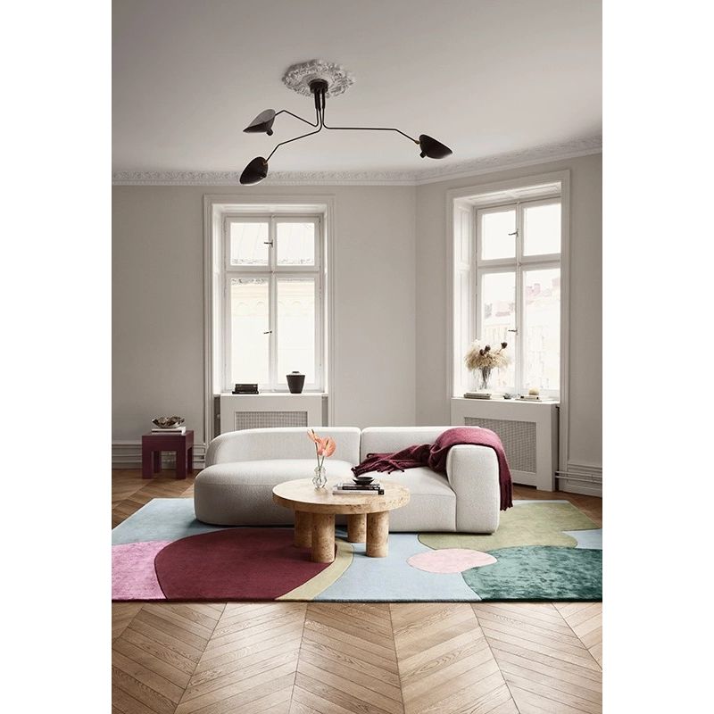 Tapis prestige laine et viscose multicolore Sleeping Flower SALON