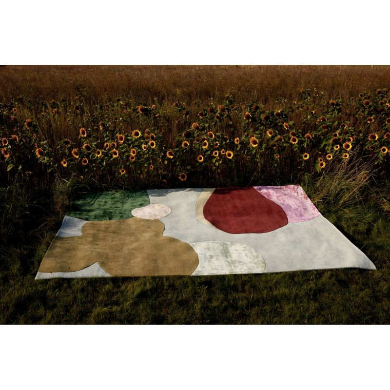 Tapis prestige laine et viscose multicolore Sleeping Flower ambiance