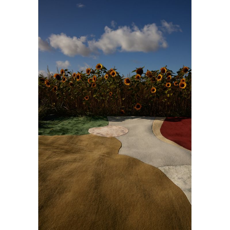 Tapis prestige laine et viscose multicolore Sleeping Flower