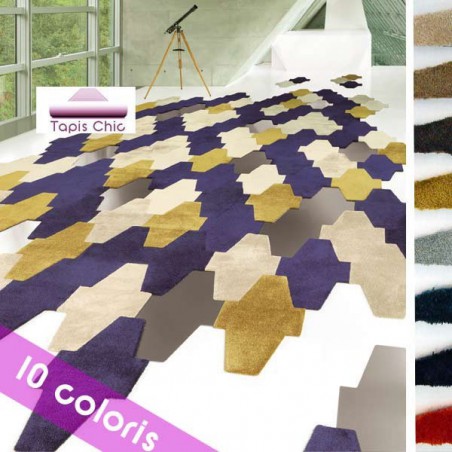 Echantillon des dalles Scale Living de Vorwerk - Mesh - Cut - Bloom Echantillon des dalles Scale Living de Vorwerk - Mesh - Cut - Bloom