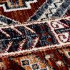 Tapis polypropylène motifs ethniques rouge Babylon motif