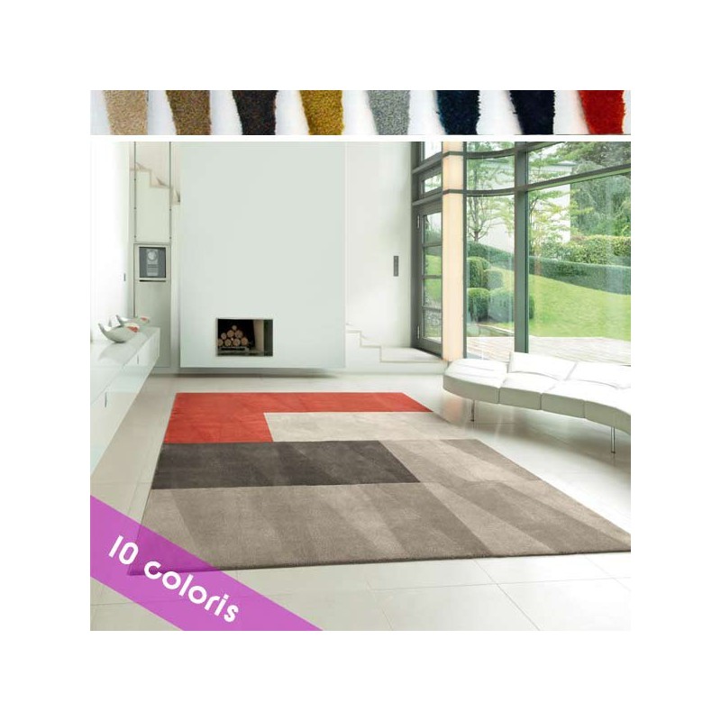 Dalle de tapis design modulable Scale Living forme Cut par Vorwerk