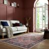 Tapis classique lavable machine rouge Windsor salon