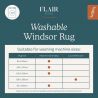 Tapis classique lavable machine vert Windsor conseil