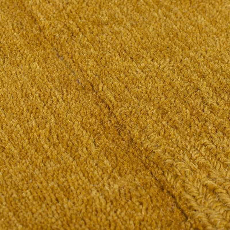 Tapis effet relief en laine jaune Ombre zoom
