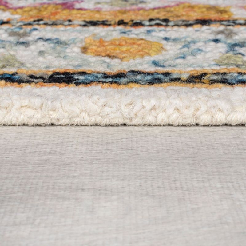 Tapis de salon multicolore Dahlia epaisseur