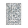 Tapis en laine ivoire et bleu Yasmin