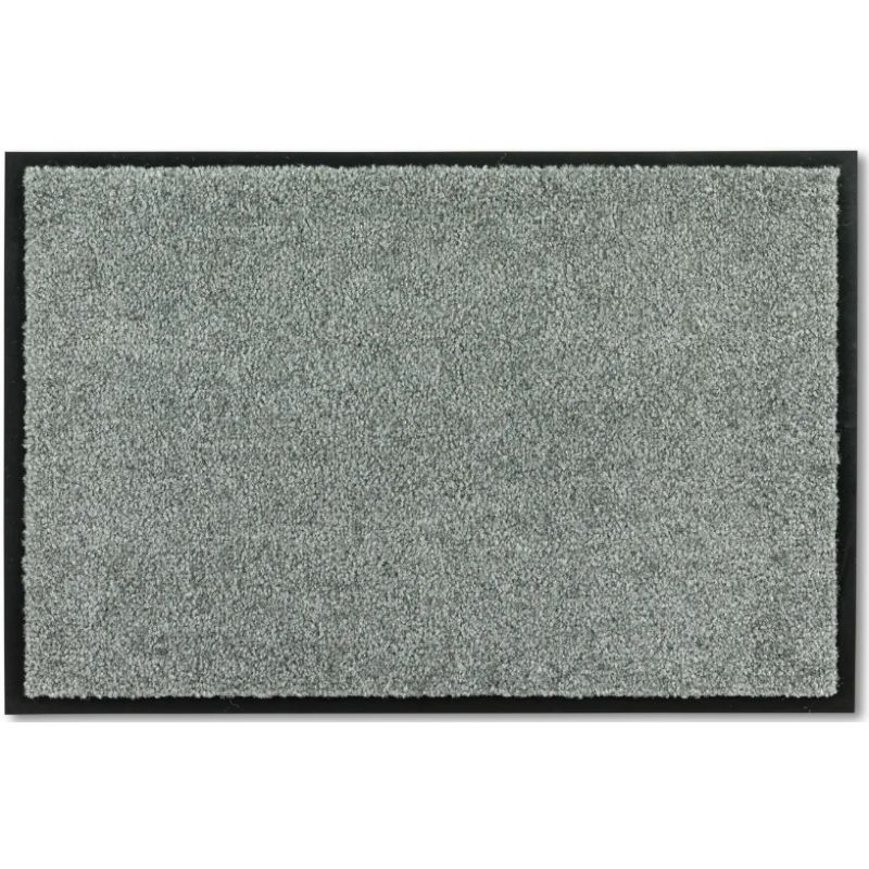 Paillasson vert menthe uni lavable en Machine