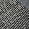Tapis sur-mesure en sisal gansé gris