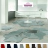 Dalle de tapis design modulable Scale Living forme Bloom par Vorwerk Dalle de tapis design modulable Scale Living forme Bloom par Vorwerk