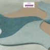 Dalle de tapis design modulable Scale Living forme Bloom par Vorwerk Dalle de tapis design modulable Scale Living forme Bloom par Vorwerk