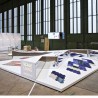 Dalle de tapis design modulable Scale Living forme Bloom par Vorwerk Dalle de tapis design modulable Scale Living forme Bloom par Vorwerk