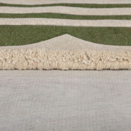 Tapis en laine vert Lois epaisseur Tapis en laine vert Lois epaisseur