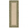 Tapis en laine vert Lois couloir