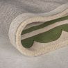 Tapis en laine vert Lois dos