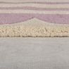 Tapis en laine mauve Lois epaisseur