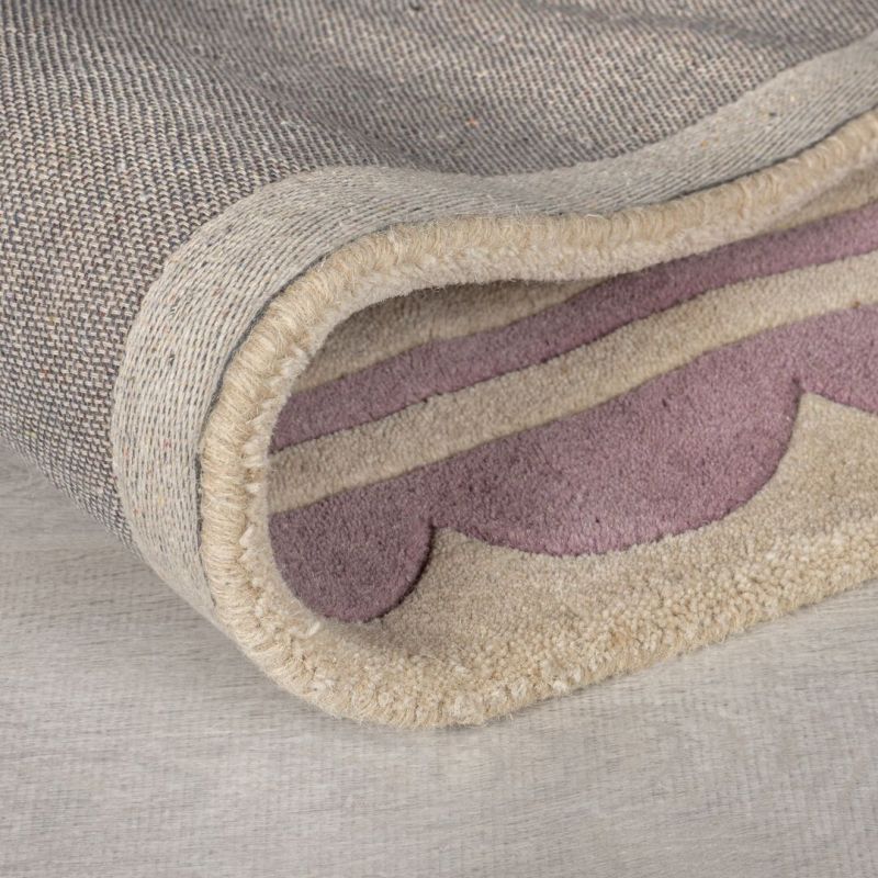 Tapis en laine mauve Lois dos