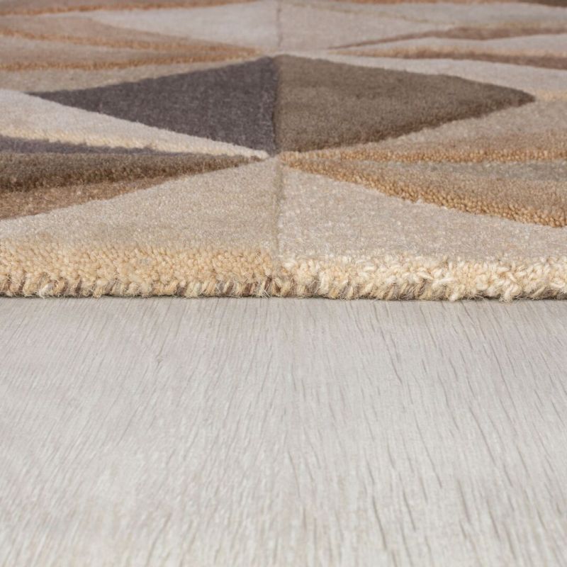 Tapis géométrique marron Reverie