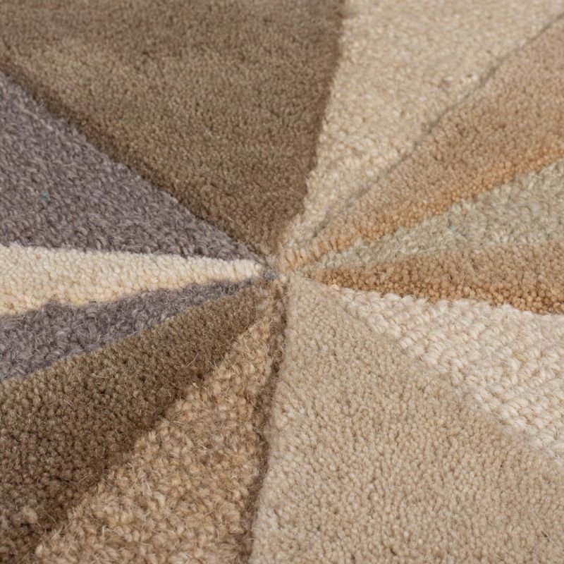 Tapis géométrique marron Reverie