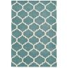 Tapis contemporain Picpus bleu vert céladon