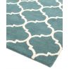 Tapis contemporain Picpus bleu vert céladon