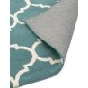 Tapis contemporain Picpus bleu vert céladon