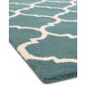 Tapis contemporain Picpus bleu vert céladon