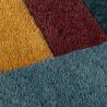 Tapis en laine forme originale multicolore Shuffle detail