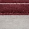 Tapis en laine forme originale rouge Split epaisseur