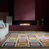 Tapis moderne multicolore Retro Blocks ambiance