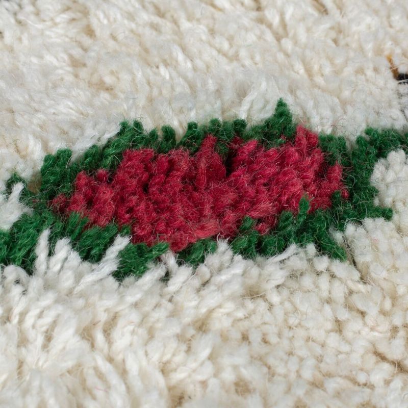 Tapis berbere epais en pure laine Fes 