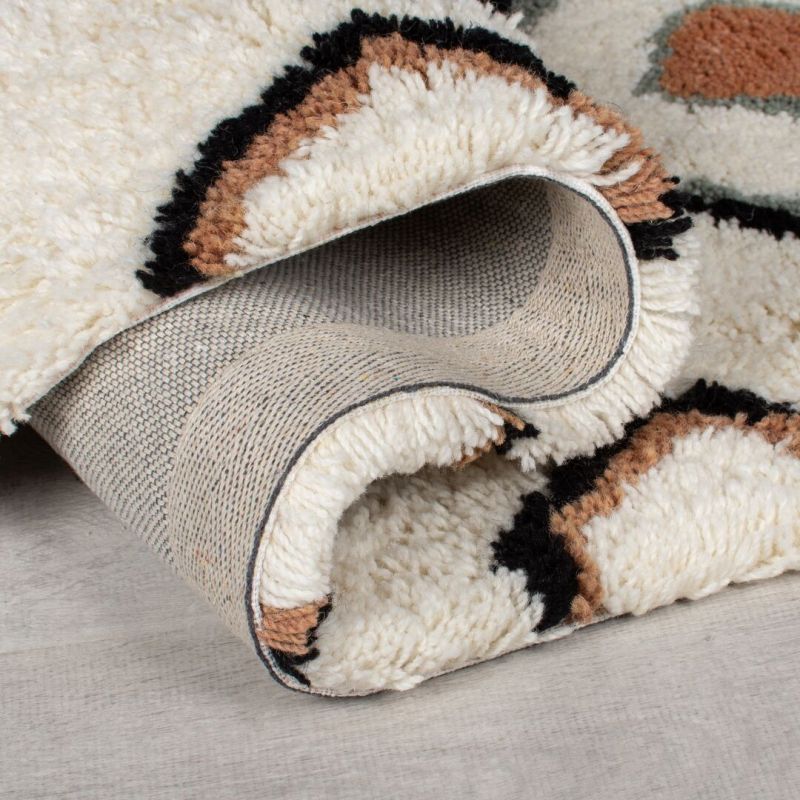 Tapis berbere epais en pure laine Fes dos