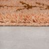 Tapis berbere epais en pure laine orange Sahara
