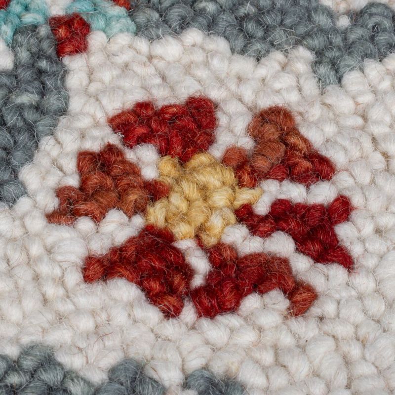 Tapis en laine multicolore Iris motifs