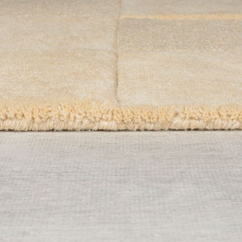 Tapis de salon moderne géométrique moderno Damier naturel