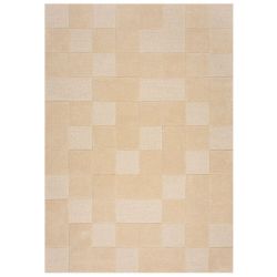 Tapis de salon moderne géométrique moderno Damier naturel