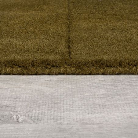 Tapis de couloir en laine vert Checkerboard epaisseur Tapis de couloir en laine vert Checkerboard epaisseur