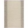 Tapis en laine effet relief beige Minerals Border