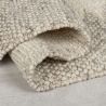 Tapis en laine effet relief beige Minerals Border dos