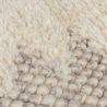 Tapis en laine effet relief beige Minerals Border detail