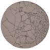 Tapis design rond en laine et viscose Marmo stone