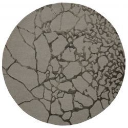 Tapis Design rond Marmo Green